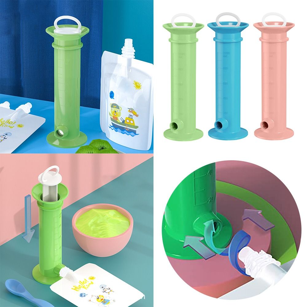 Baby Food Pouches 1 Year Old - Báscula segura para niños pequeños, dispensador