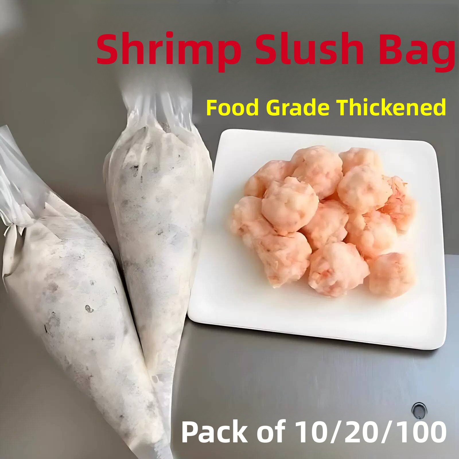Baby Food Shrimp - Bolsa de Pasta Desechable para Preparar