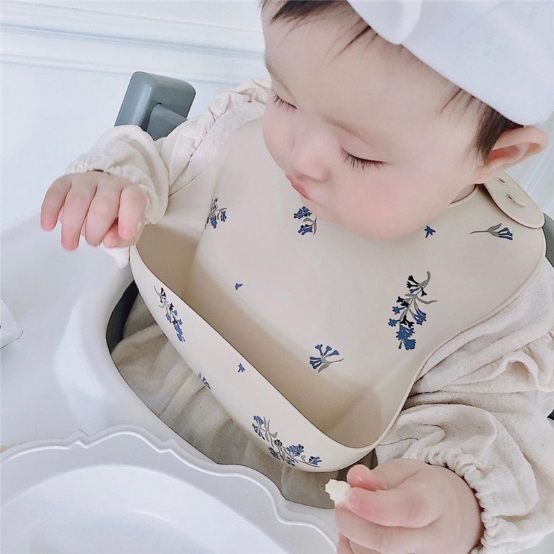 Baby Food Quality - Babero de Silicona Suave Impermeable Estilo
