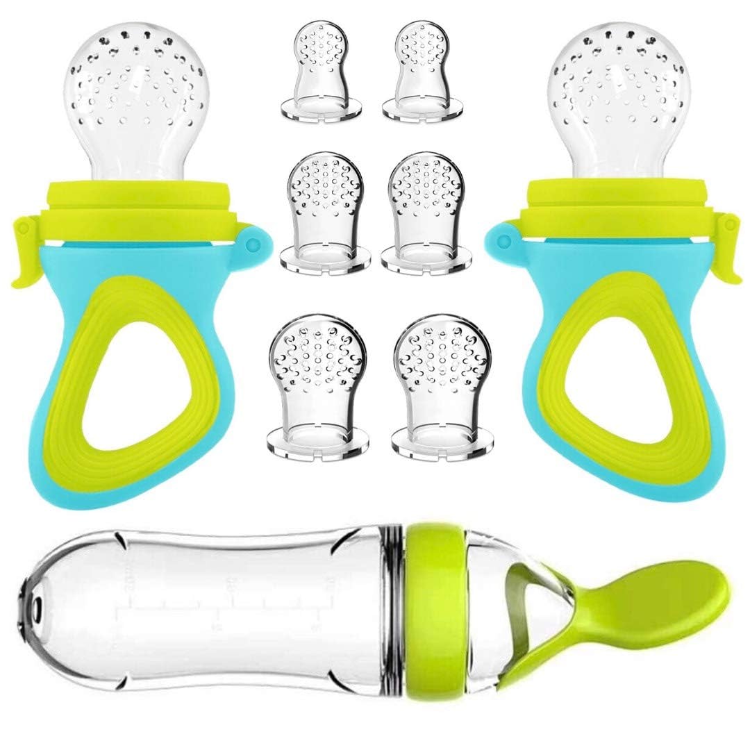 Baby Food Newborn - Botella de alimentación exprimidora de silicona