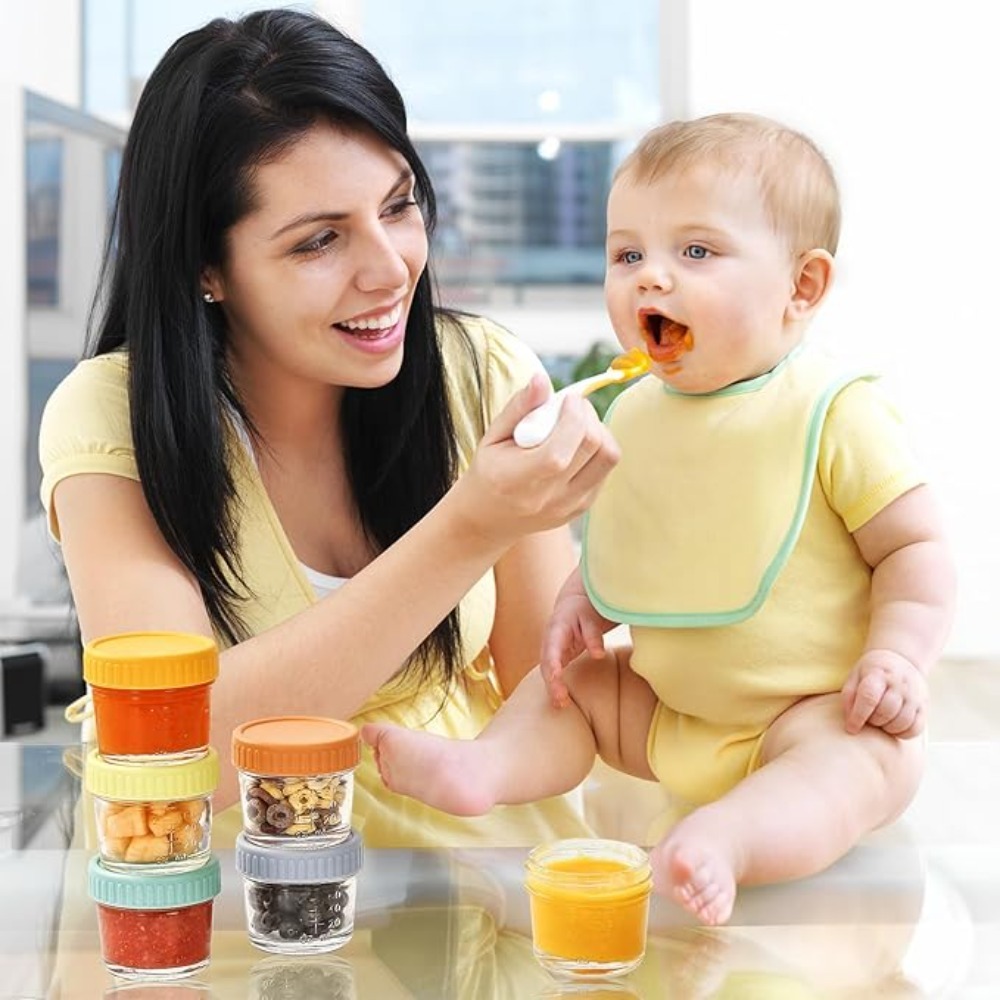 Baby Food Glass Jar - Juego de 6 Frascos de Vidrio