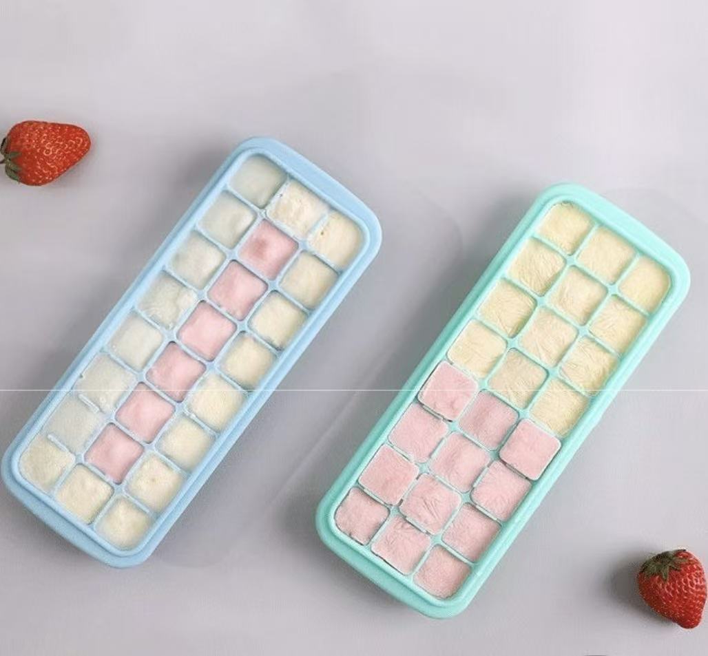 Baby Food Freezer Tray - Bandeja de silicona para cubitos de