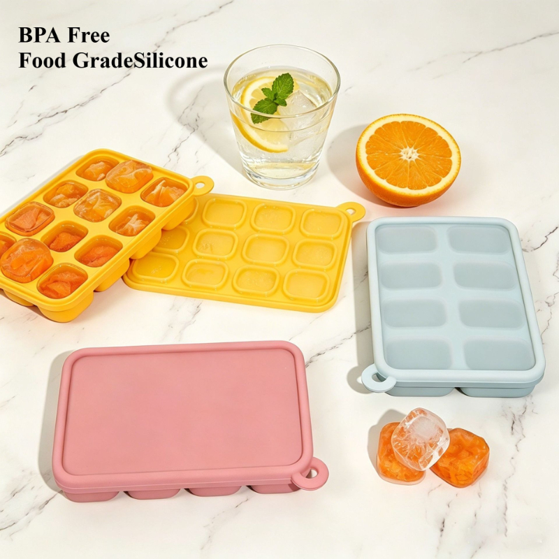 Baby Food Freezer Tray - Bandeja de silicona platino para congelar