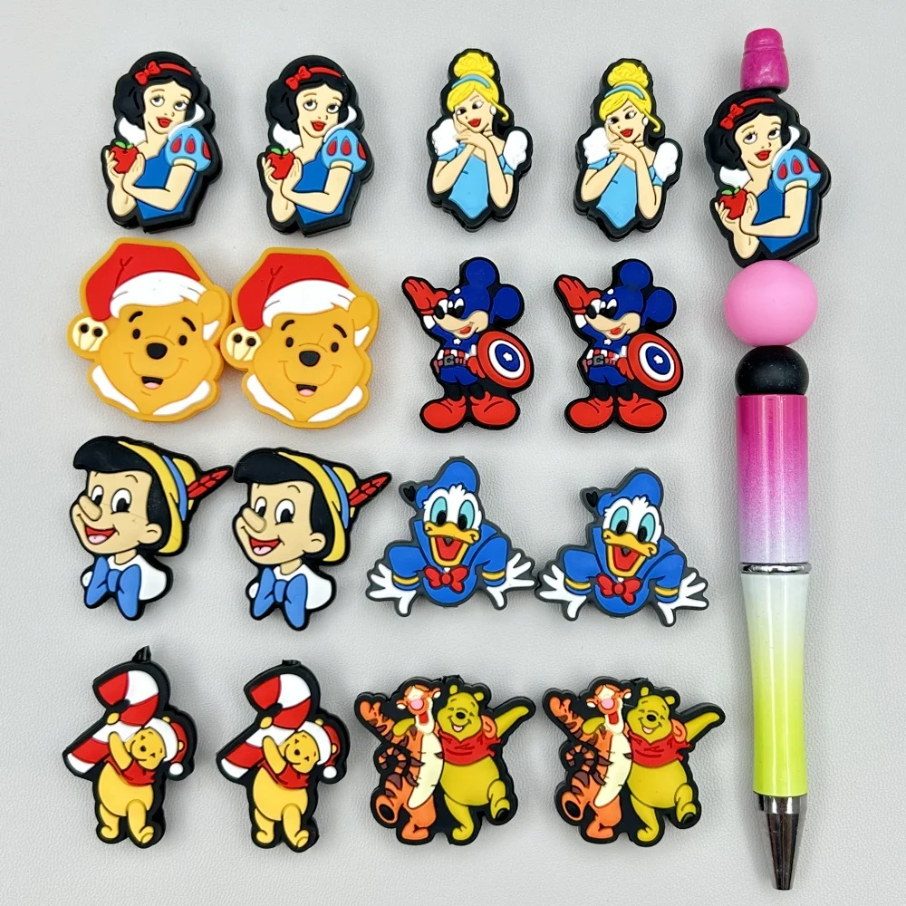 Baby Food Grade - Mini cuentas de silicona de dibujos