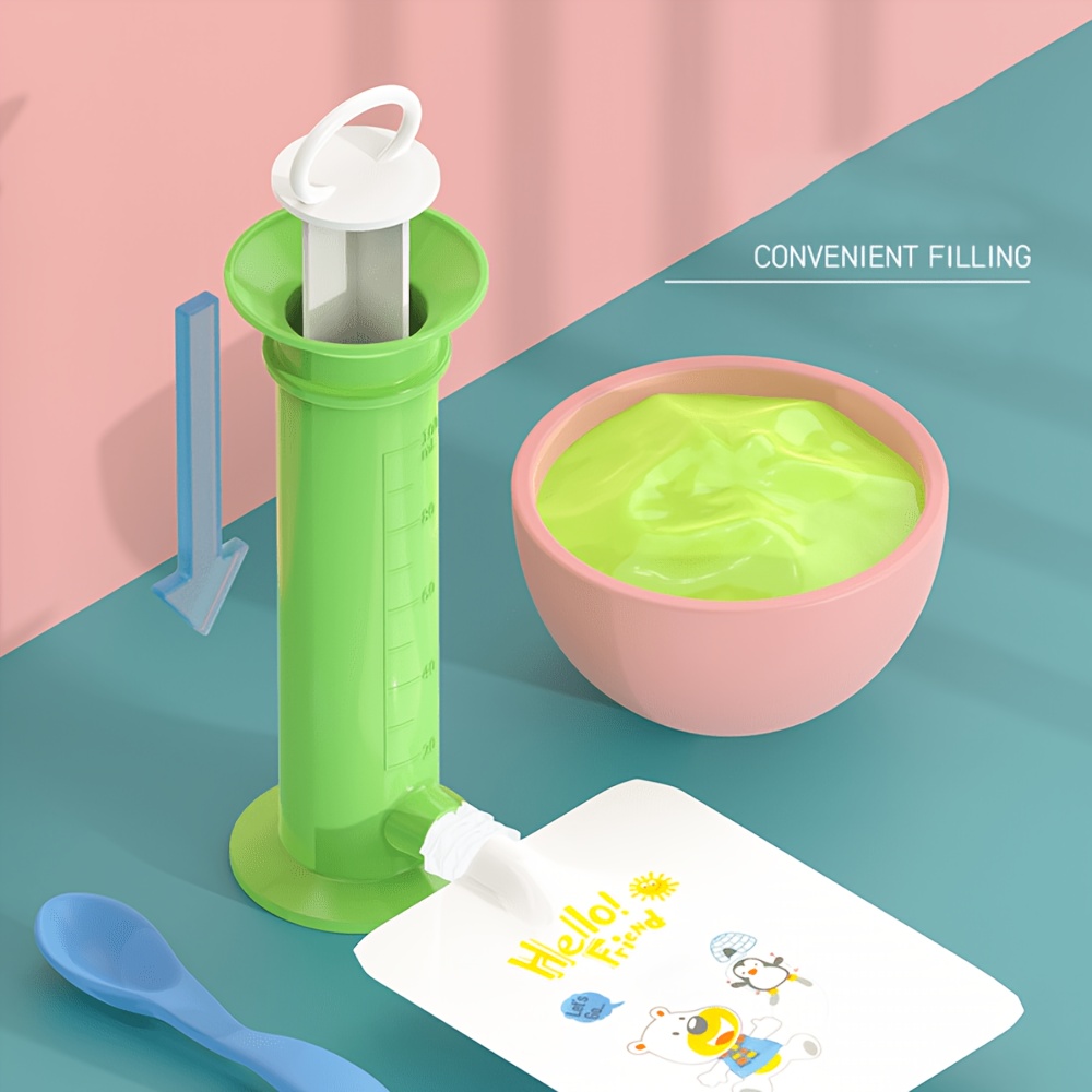 Baby Food Pouches 1 Year Old - Herramienta para Rellenar Alimentos para Bebés,