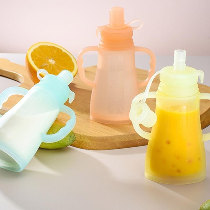 Baby Puree Pouch - Bolsa de almacenamiento portátil de silicona