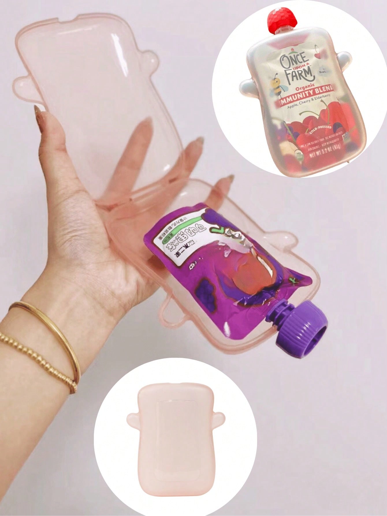 Baby Puree Pouch - Caja y Bolsa de Succión para
