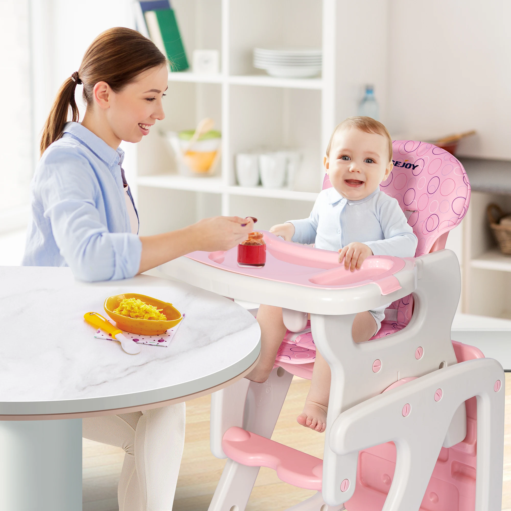 Baby Food Table - Silla de crecimiento para bebés: trona