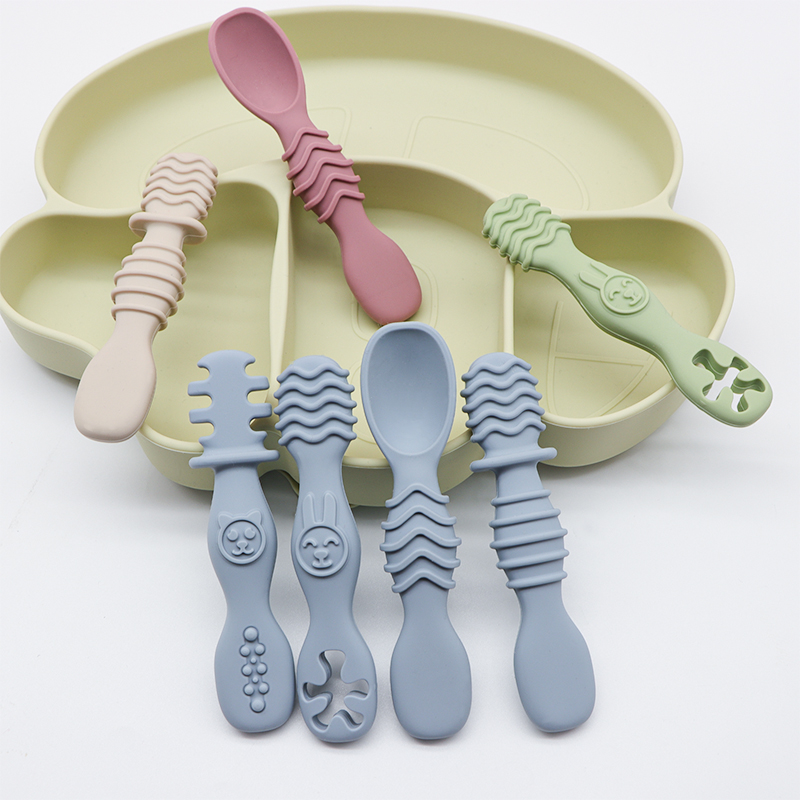 Baby Food For 6 Months - Cuchara de silicona para comida de