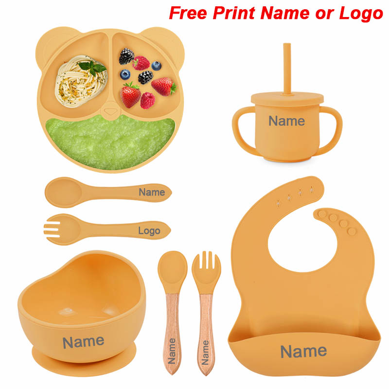 Baby Food Table - Juego de alimentación de silicona para