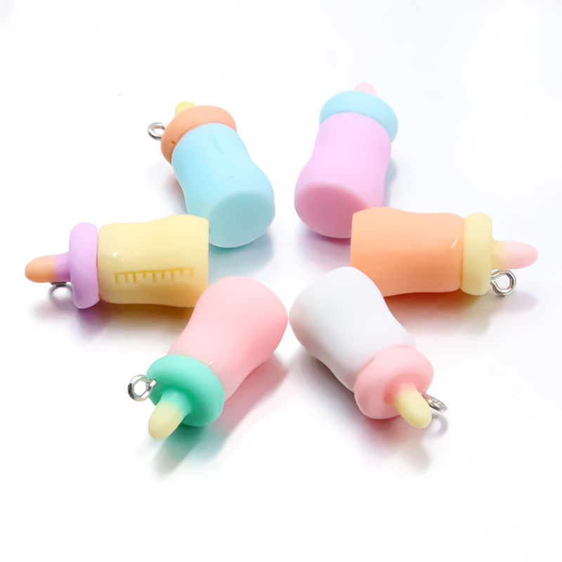 Baby Food Ingredients - Pendientes de resina 3D Kawaii para