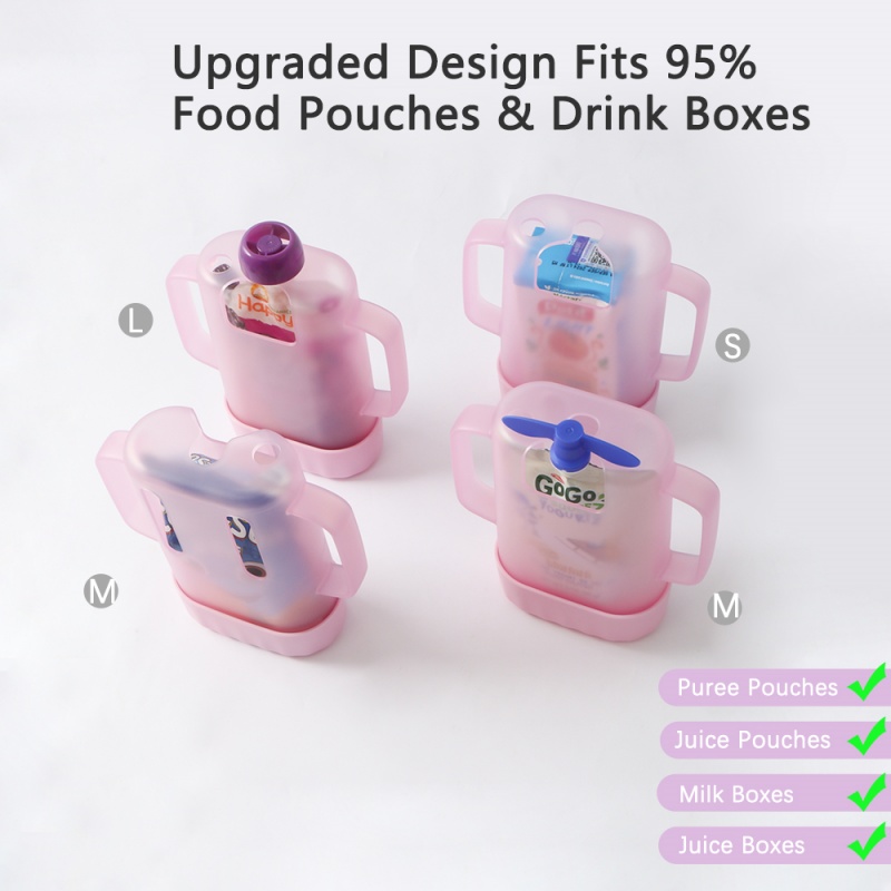 BIBOO Soporte de doble tapa pa - Baby Food Pouches 1 Year Old reseña y precio