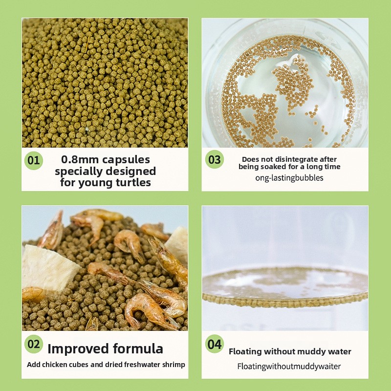 GEN CLIMB Baby Turtle Starter  - Baby Food Shrimp reseña y precio