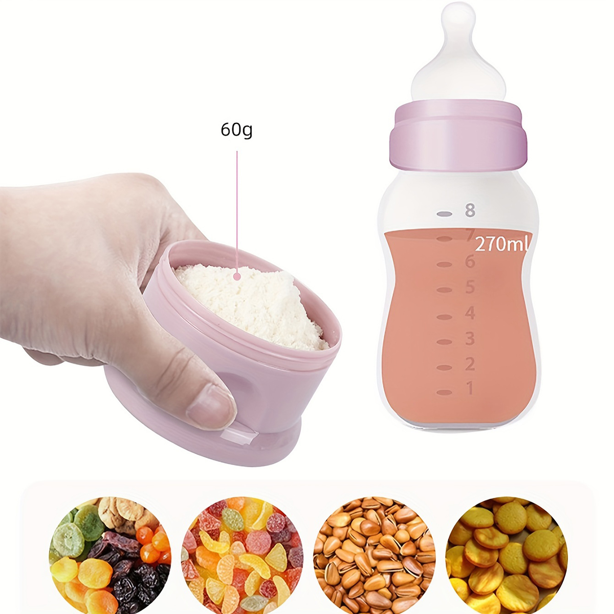 Contenedor de leche en polvo p - Baby Food Glass Jar reseña y precio