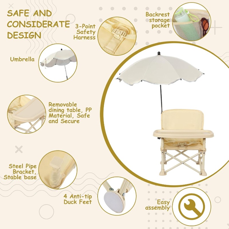 Silla de Playa Plegable para B - Baby Food Table reseña y precio