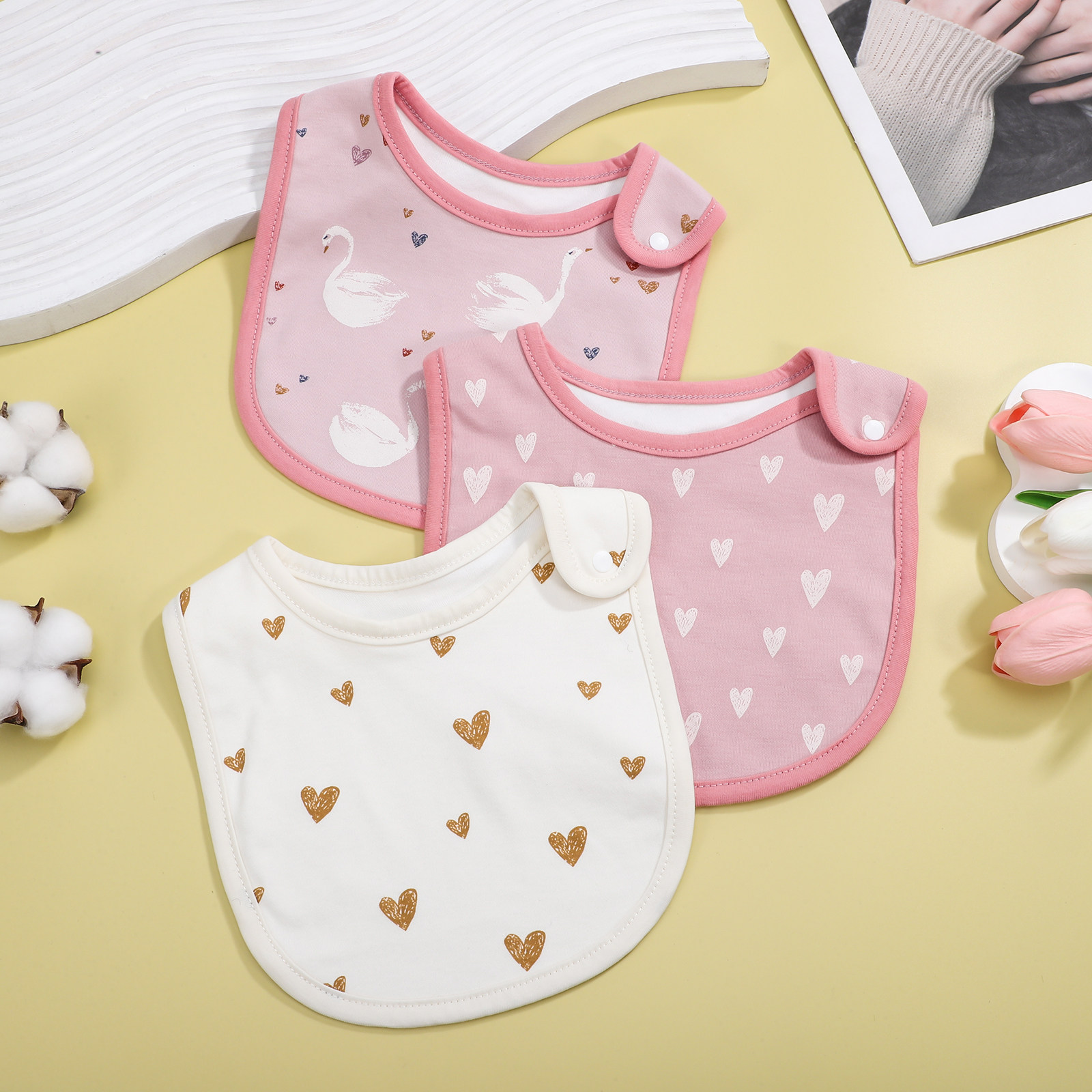 Baberos de algodón para recién - Baby Food Newborn reseña y precio