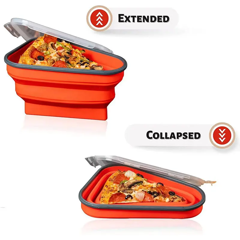 Caja de Pizza plegable de sili - Baby Food Options reseña y precio