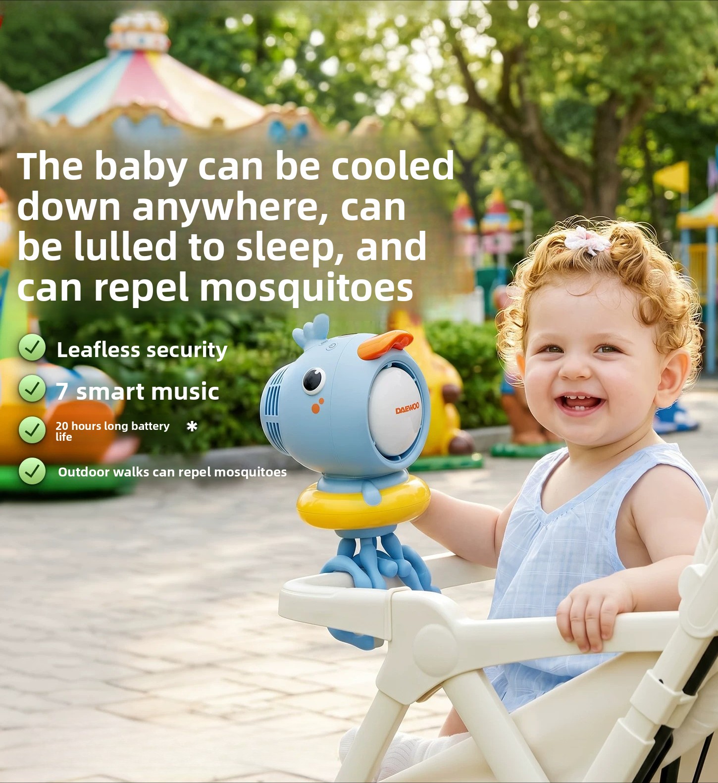 Ventilador de Cochecito sin As - Baby Food Grade reseña y precio