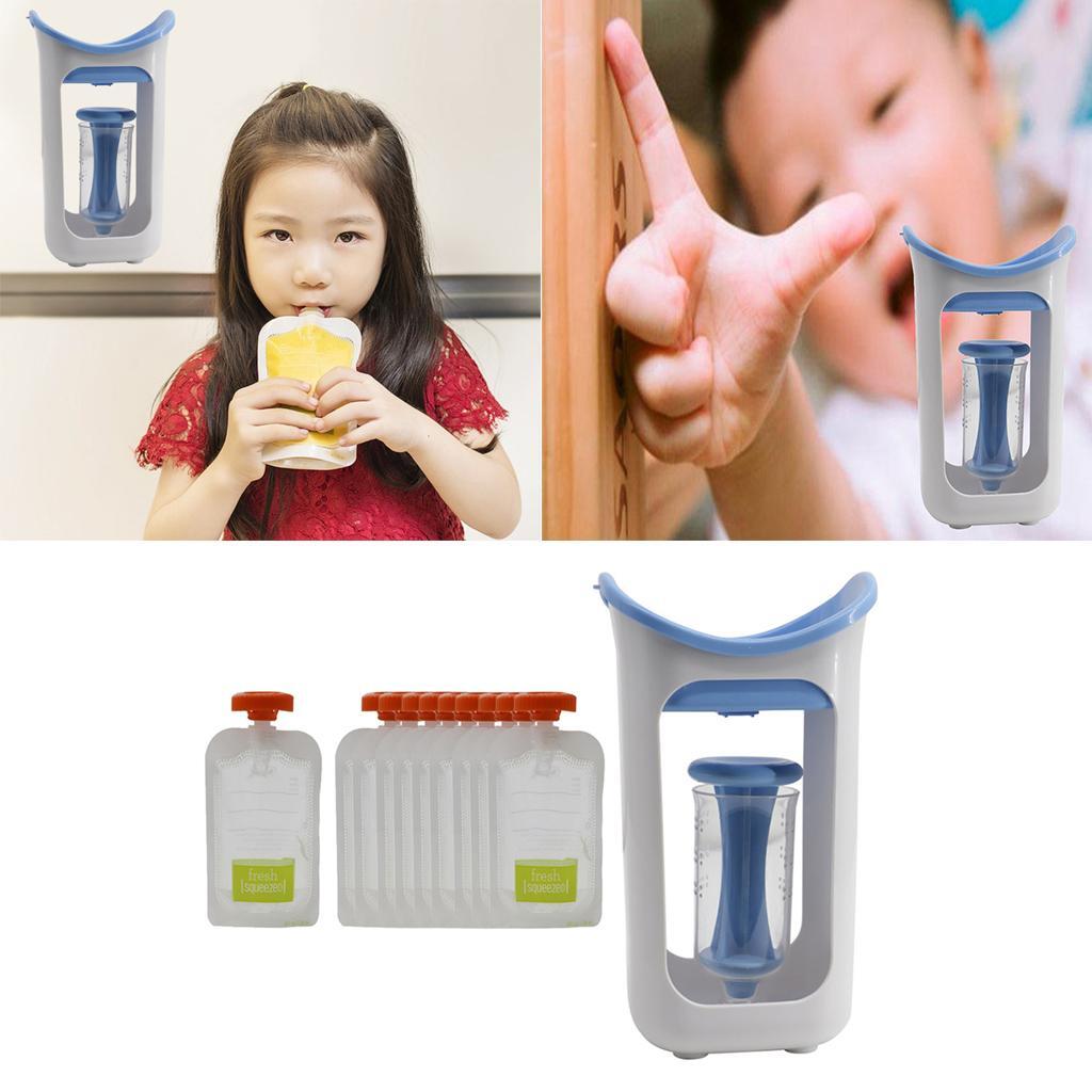 Organizador exprimidor de alim - Baby Puree Pouch reseña y precio