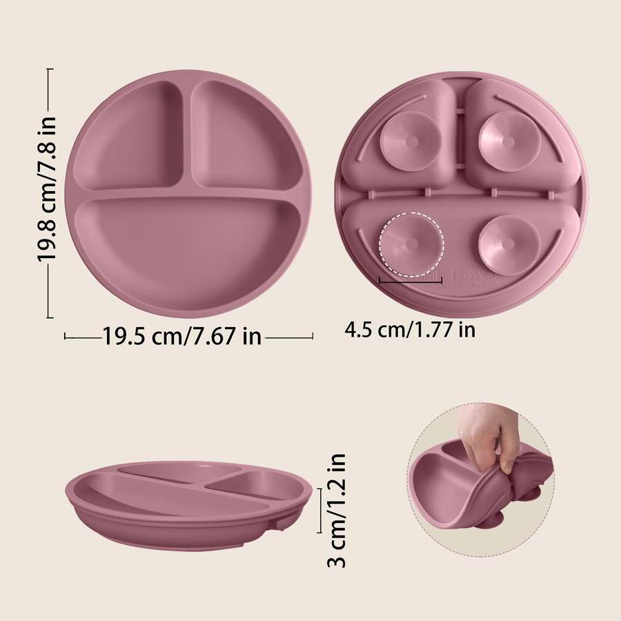 Plato de comedor de silicona c - Baby Food Table reseña y precio