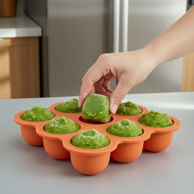Contenedor de Silicona para Al - Baby Food Freezer Tray reseña y precio