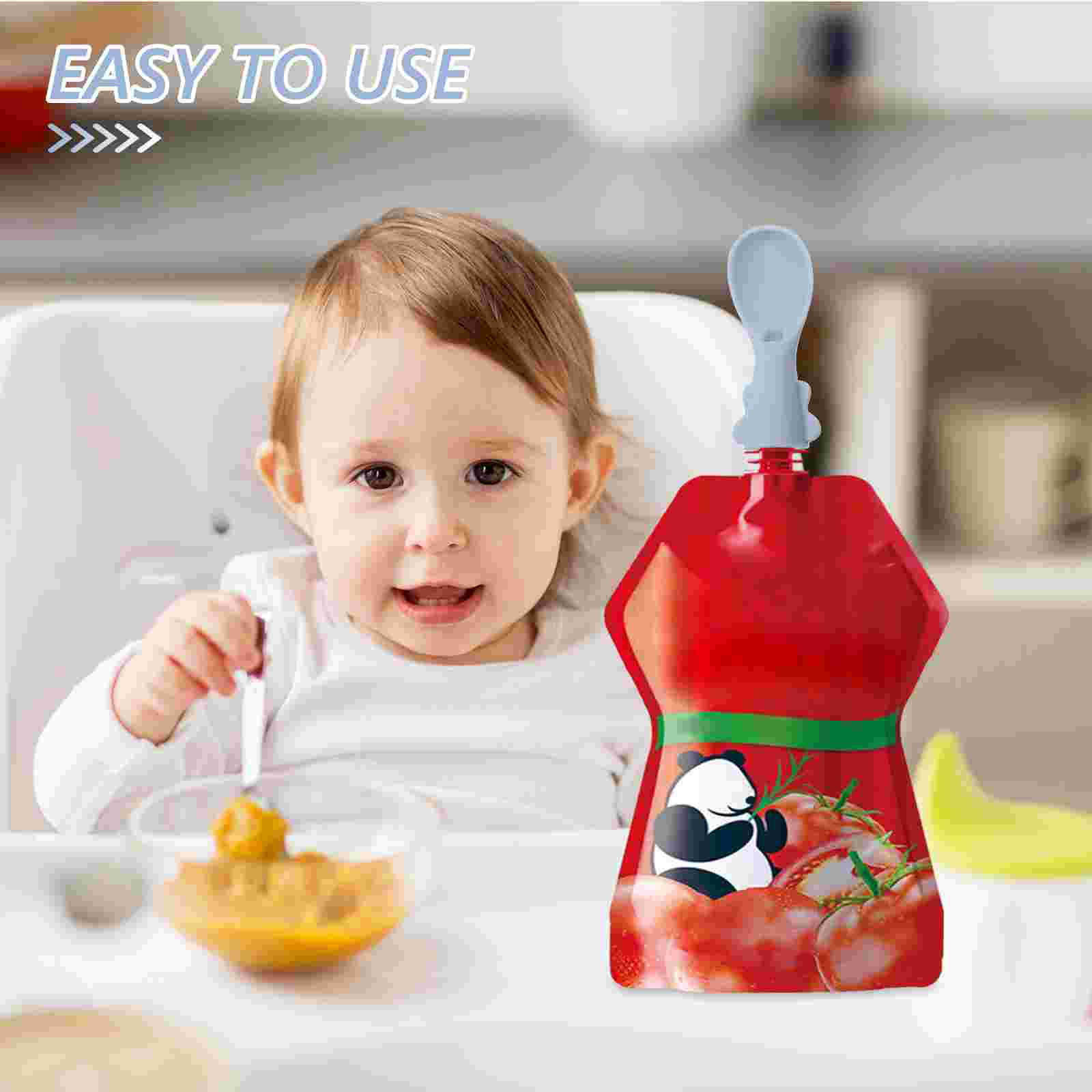 Juego de cucharas para bolsa d - Baby Food Pouches 1 Year Old reseña y precio