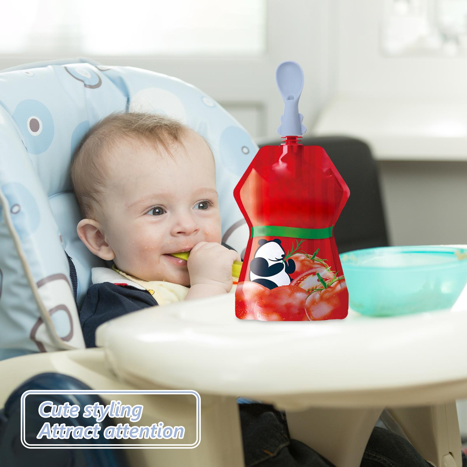 Juego de cucharas para bolsa d - Baby Food Pouches 1 Year Old reseña y precio