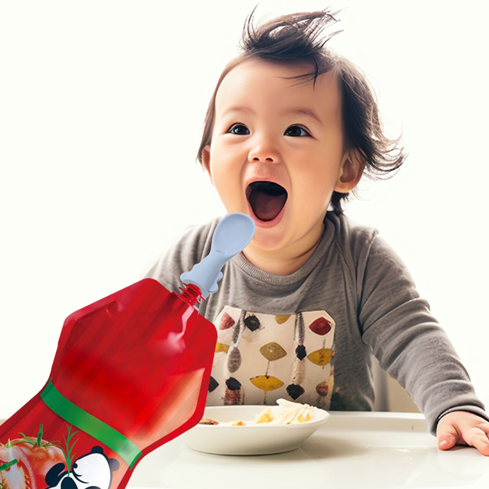 Juego de cucharas para bolsa d - Baby Food Pouches 1 Year Old reseña y precio