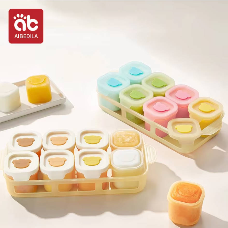 AIBEDILA Bandeja de silicona p - Baby Food Freezer Tray reseña y precio