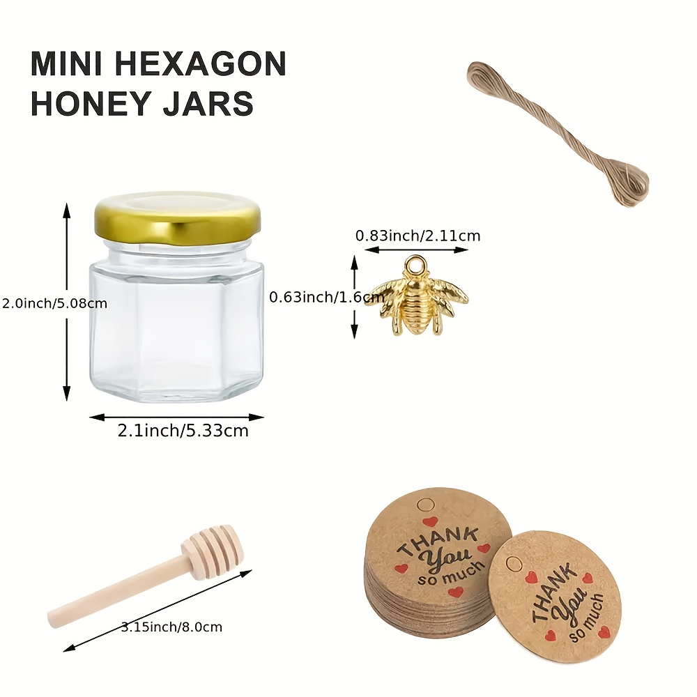 Frascos de miel hexagonales mi - Baby Food Glass Jar reseña y precio