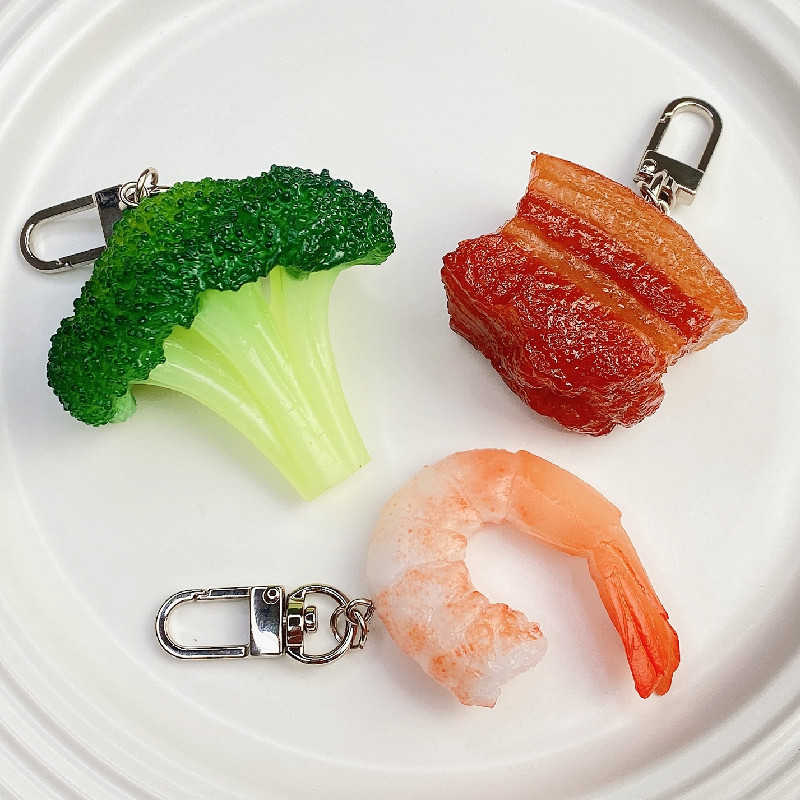 LLavero de comida de simulació - Baby Food Shrimp reseña y precio