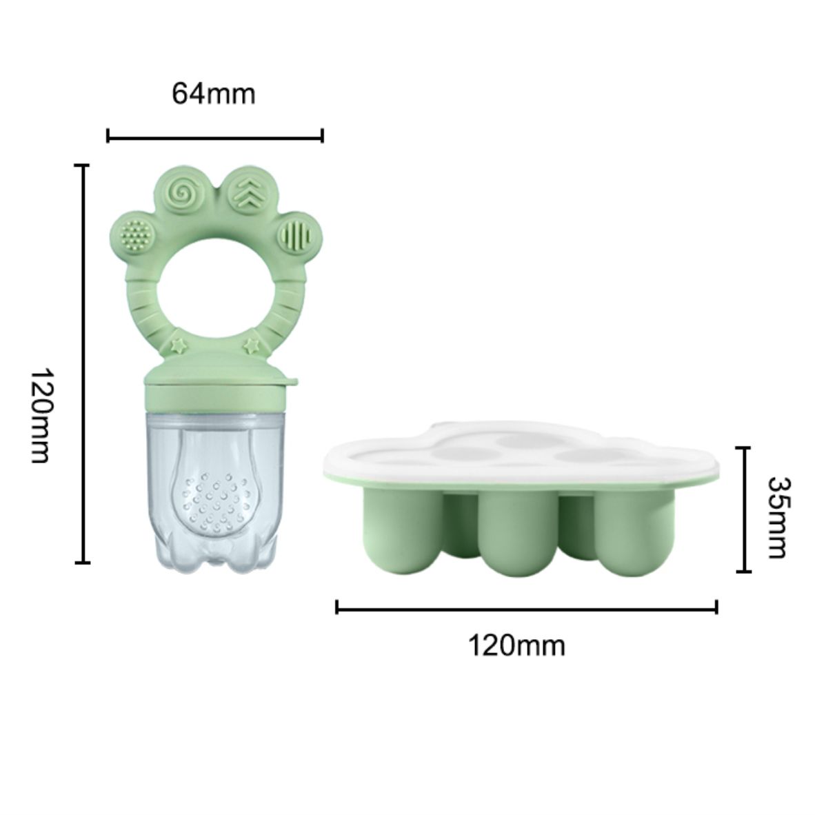 Alimentador de frutas para beb - Baby Food Freezer Tray reseña y precio