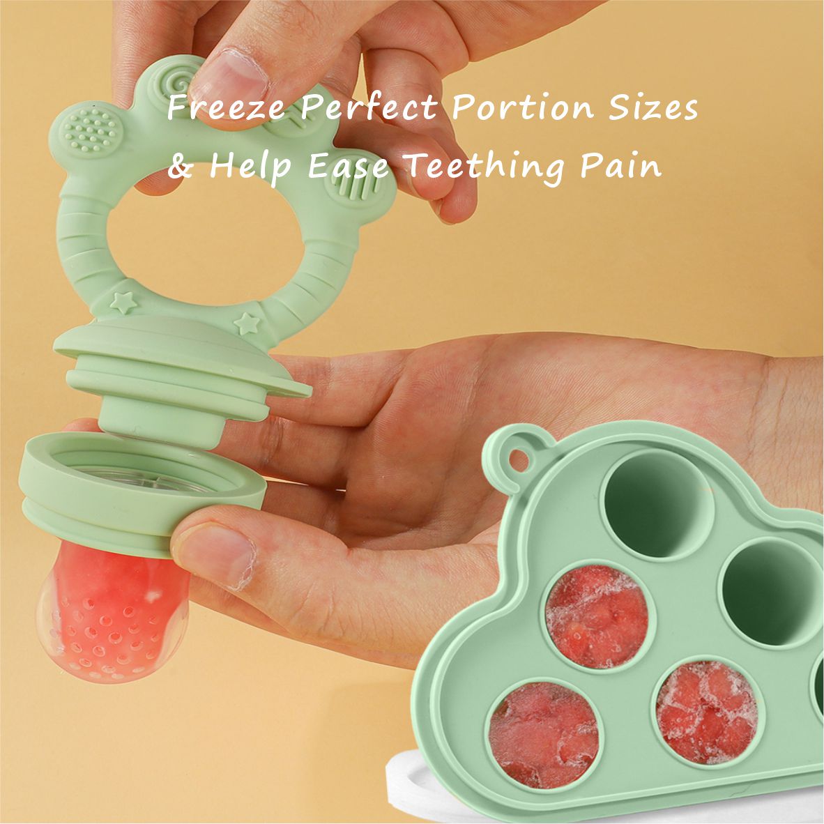 Alimentador de frutas para beb - Baby Food Freezer Tray reseña y precio